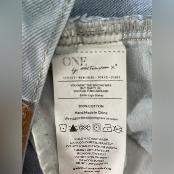 Light Wash One by One Teaspoon Awesome Baggies Jeans - Picture 10 of 12
